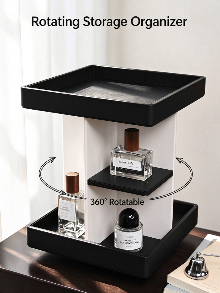 Luxury Skincare Tools - 360° Rotating Makeup Organizer Multi-layer Luxury