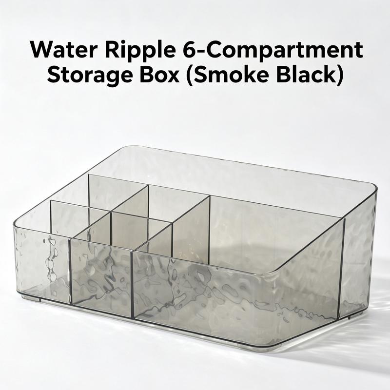 6 Compartment Clear Cosmetic S - Luxury Skincare Tools recension och pris